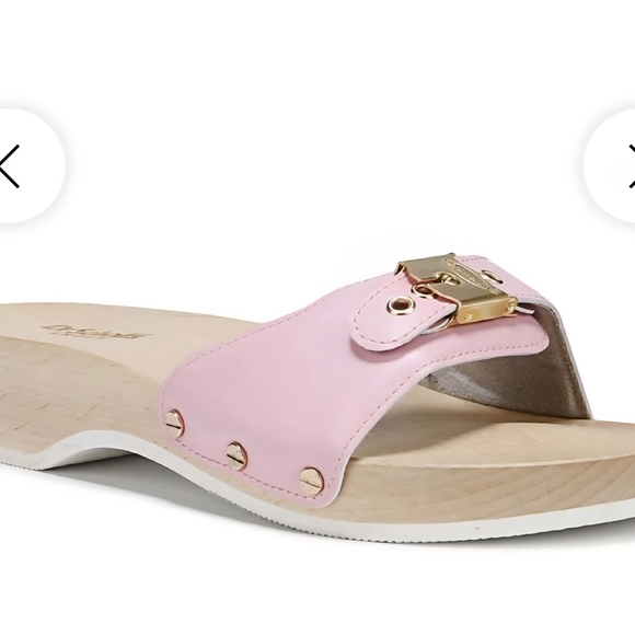 Dr. Scholl's Shoes - Dr. Scholl's Pink and Gold Mules